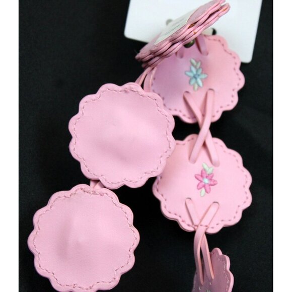 2006 Gymboree Park City Luxe Pink Concho Belt sz 3-4 NWT Flower Faux Leather - Picture 3 of 4